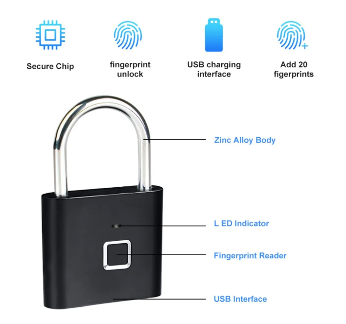 🔒 Cadenas Intelligent à Empreinte Digitale