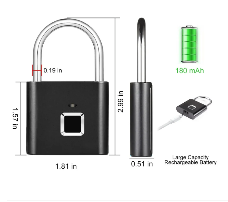 🔒 Cadenas Intelligent à Empreinte Digitale