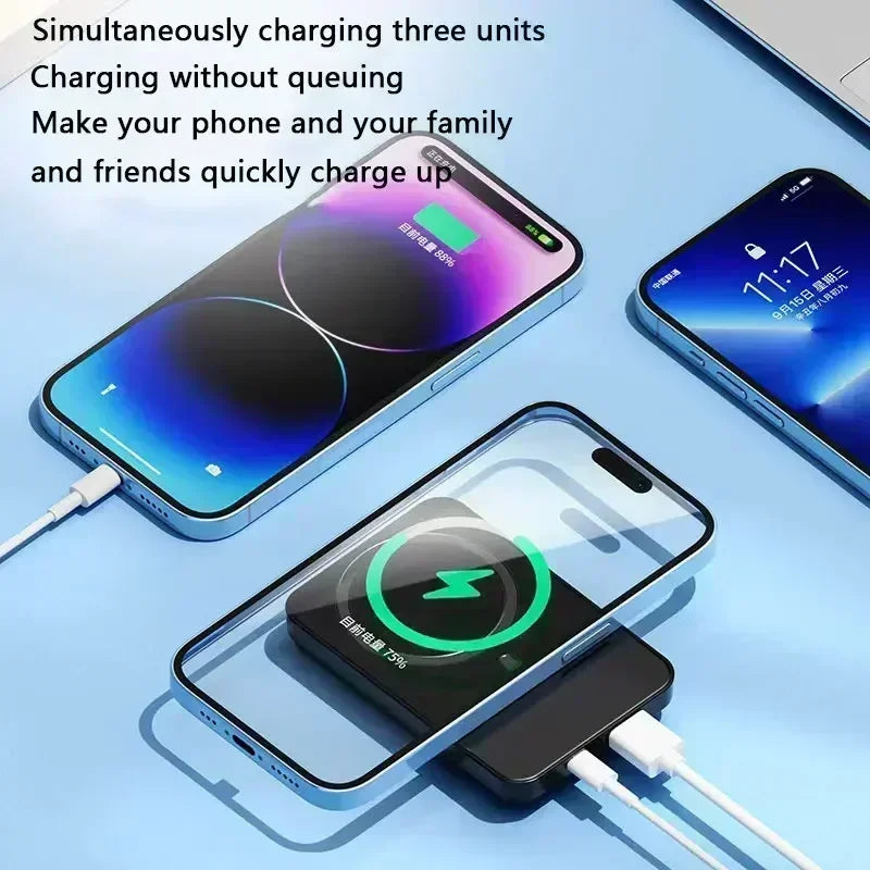 10000 mAh magnetic wireless power bank