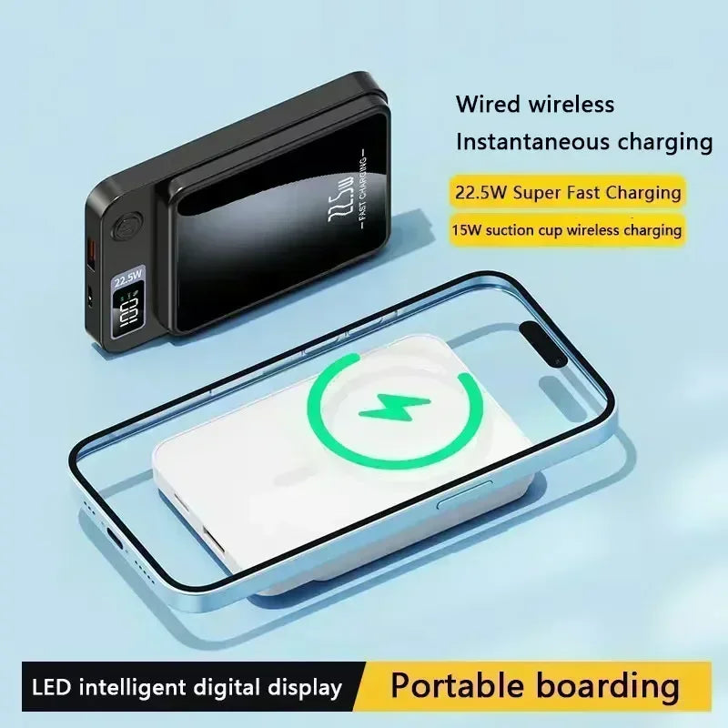 10000 mAh magnetic wireless power bank