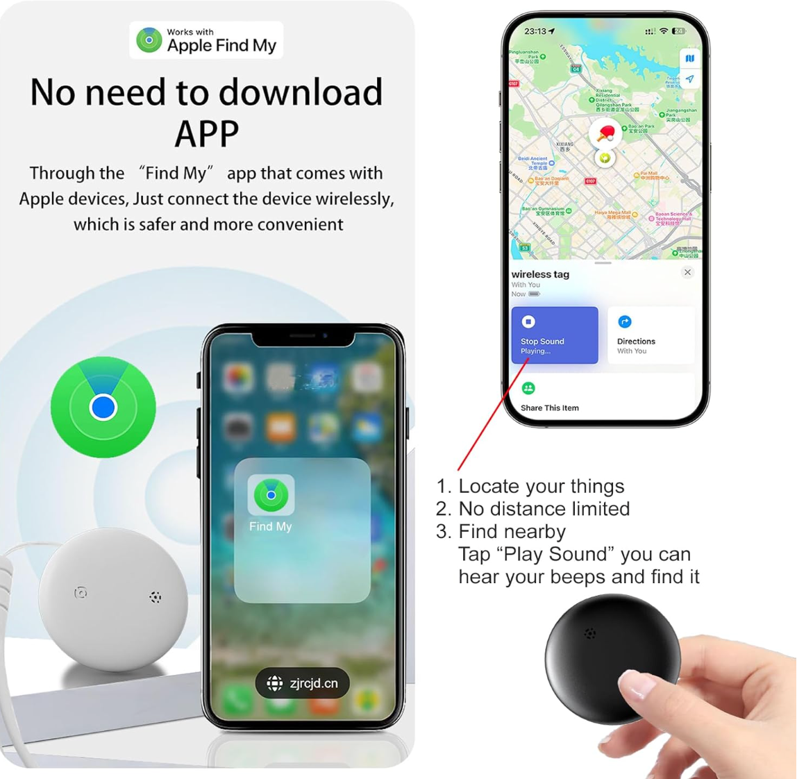 Tracker Intelligent – Compatible Apple Find My (iOS uniquement)