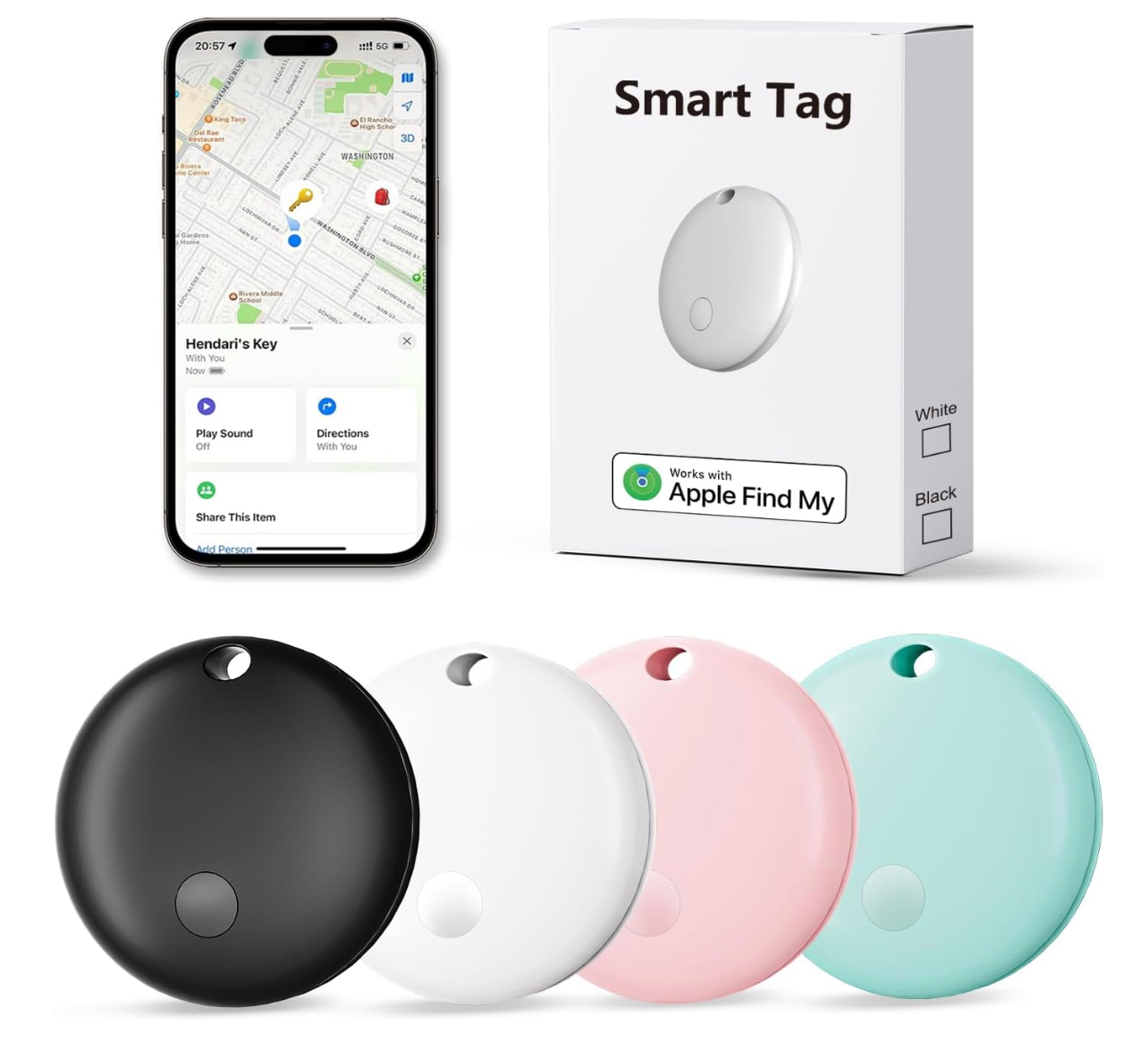 Tracker Intelligent – Compatible Apple Find My (iOS uniquement)