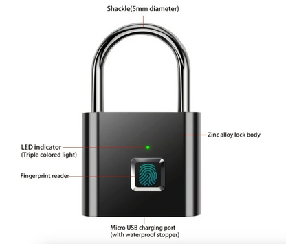 🔒 Cadenas Intelligent à Empreinte Digitale